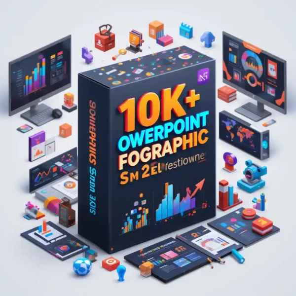 10k+ PowerPoint Infographic Slides And 20k+ Vector Icons